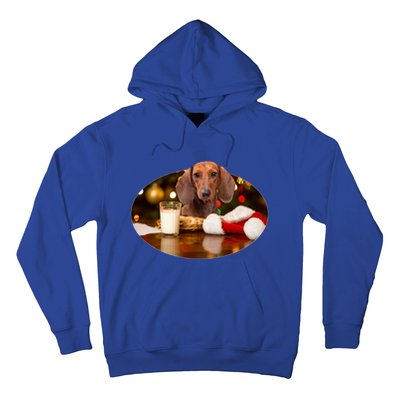 Santa Milk N Cookies Dog Dachshund Gift Hoodie