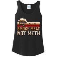 Smoke Meat Not Meth Brisket BBQ Grill Ladies Essential Tank