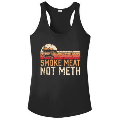 Smoke Meat Not Meth Brisket BBQ Grill Ladies PosiCharge Competitor Racerback Tank