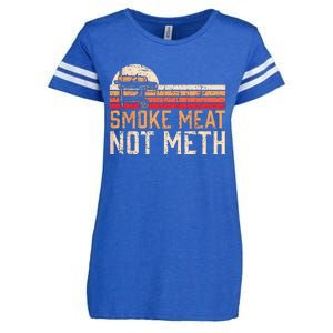 Smoke Meat Not Meth Brisket BBQ Grill Enza Ladies Jersey Football T-Shirt