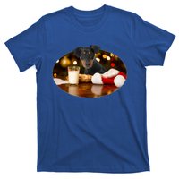 Santa Milk N Cookies Dog Ger Pinscher Gift T-Shirt