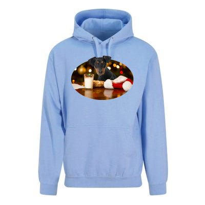 Santa Milk N Cookies Dog Ger Pinscher Gift Unisex Surf Hoodie