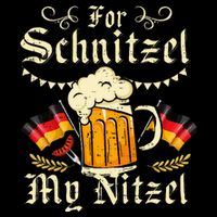 Schnitzel My Nitzel Funny Oktoberfest Button