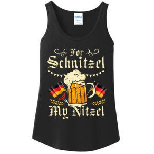 Schnitzel My Nitzel Funny Oktoberfest Ladies Essential Tank