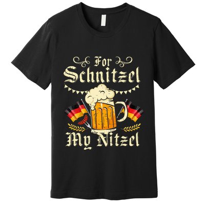 Schnitzel My Nitzel Funny Oktoberfest Premium T-Shirt
