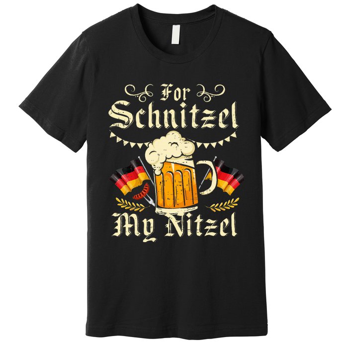 Schnitzel My Nitzel Funny Oktoberfest Premium T-Shirt