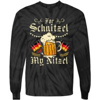 Schnitzel My Nitzel Funny Oktoberfest Tie-Dye Long Sleeve Shirt