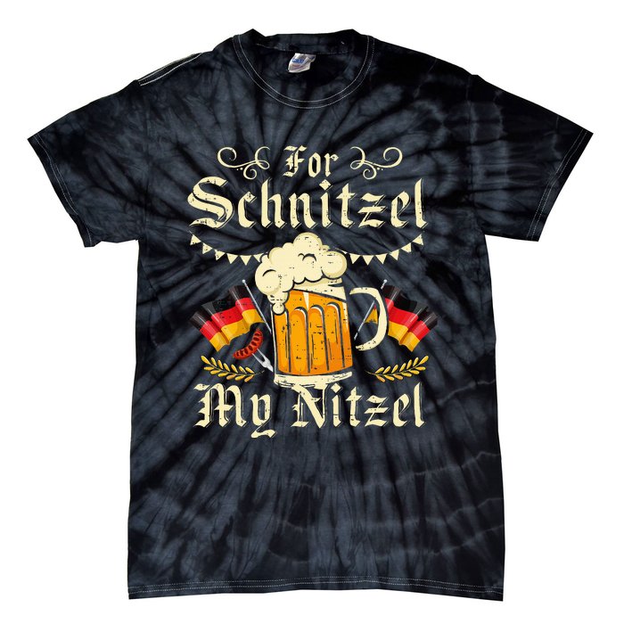 Schnitzel My Nitzel Funny Oktoberfest Tie-Dye T-Shirt