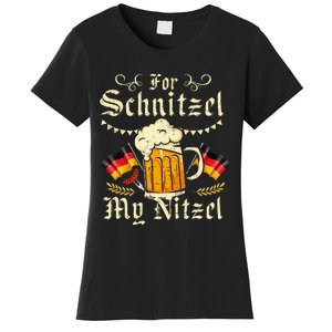 Schnitzel My Nitzel Funny Oktoberfest Women's T-Shirt