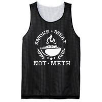 Smoke Meat Not Meth Barbecue Grill Or Grilling Gift Mesh Reversible Basketball Jersey Tank