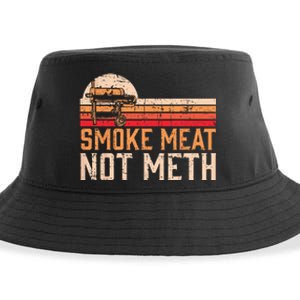 Smoke Meat Not Meth Brisket BBQ Grill Sustainable Bucket Hat