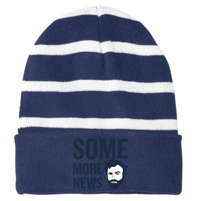 Some More News Striped Beanie with Solid Band