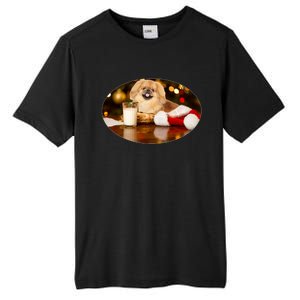 Santa Milk N Cookies Dog Pekingese Gift Tall Fusion ChromaSoft Performance T-Shirt