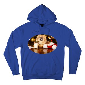 Santa Milk N Cookies Dog Pekingese Gift Hoodie