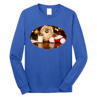 Santa Milk N Cookies Dog Pekingese Gift Long Sleeve Shirt