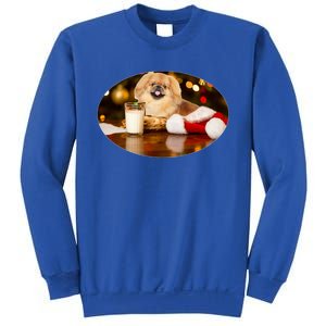 Santa Milk N Cookies Dog Pekingese Gift Sweatshirt