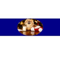 Santa Milk N Cookies Dog Pekingese Gift Bumper Sticker