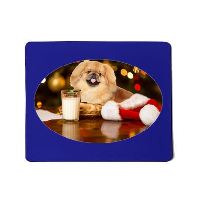 Santa Milk N Cookies Dog Pekingese Gift Mousepad