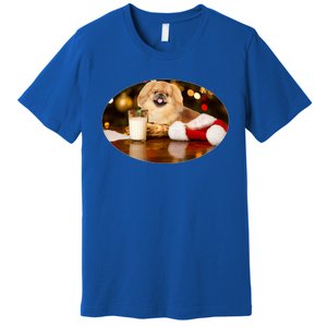 Santa Milk N Cookies Dog Pekingese Gift Premium T-Shirt