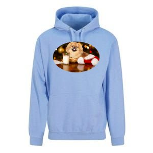 Santa Milk N Cookies Dog Pekingese Gift Unisex Surf Hoodie