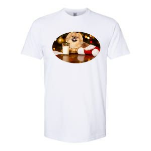 Santa Milk N Cookies Dog Pekingese Gift Softstyle CVC T-Shirt