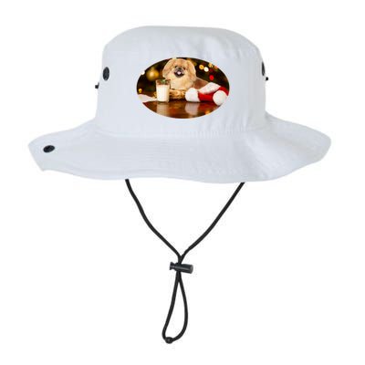 Santa Milk N Cookies Dog Pekingese Gift Legacy Cool Fit Booney Bucket Hat