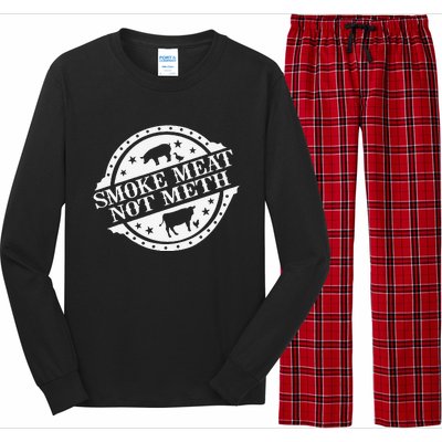 Smoke Meats Not Meth Long Sleeve Pajama Set