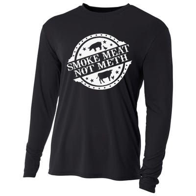 Smoke Meats Not Meth Cooling Performance Long Sleeve Crew