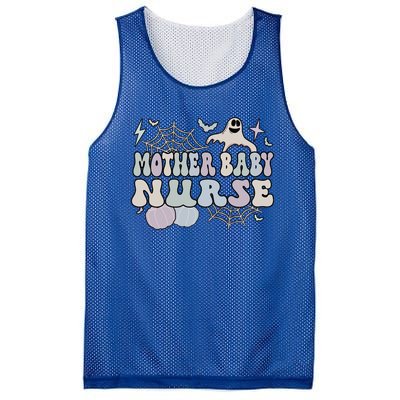 Spooky Mother Nurse Halloween Postpartum Nurse Gift Mesh Reversible Basketball Jersey Tank