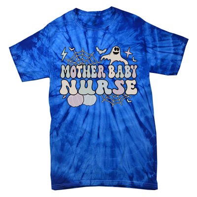 Spooky Mother Nurse Halloween Postpartum Nurse Gift Tie-Dye T-Shirt