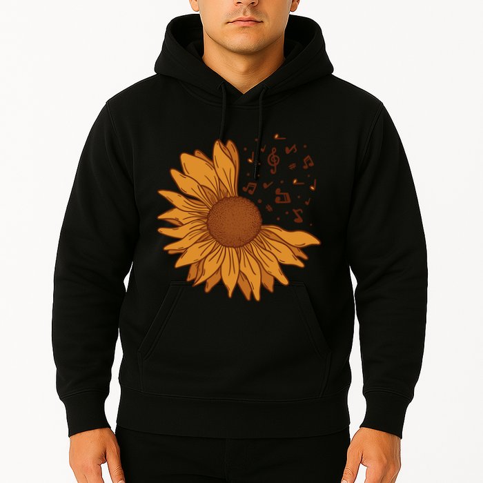 Sunflower Musical Notes Hoodie