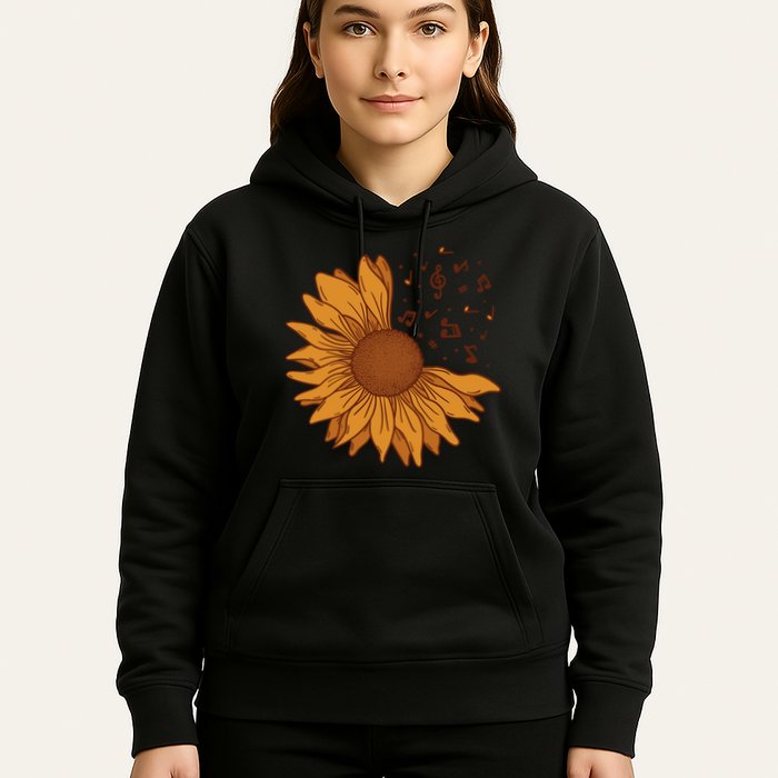 Sunflower Musical Notes Hoodie