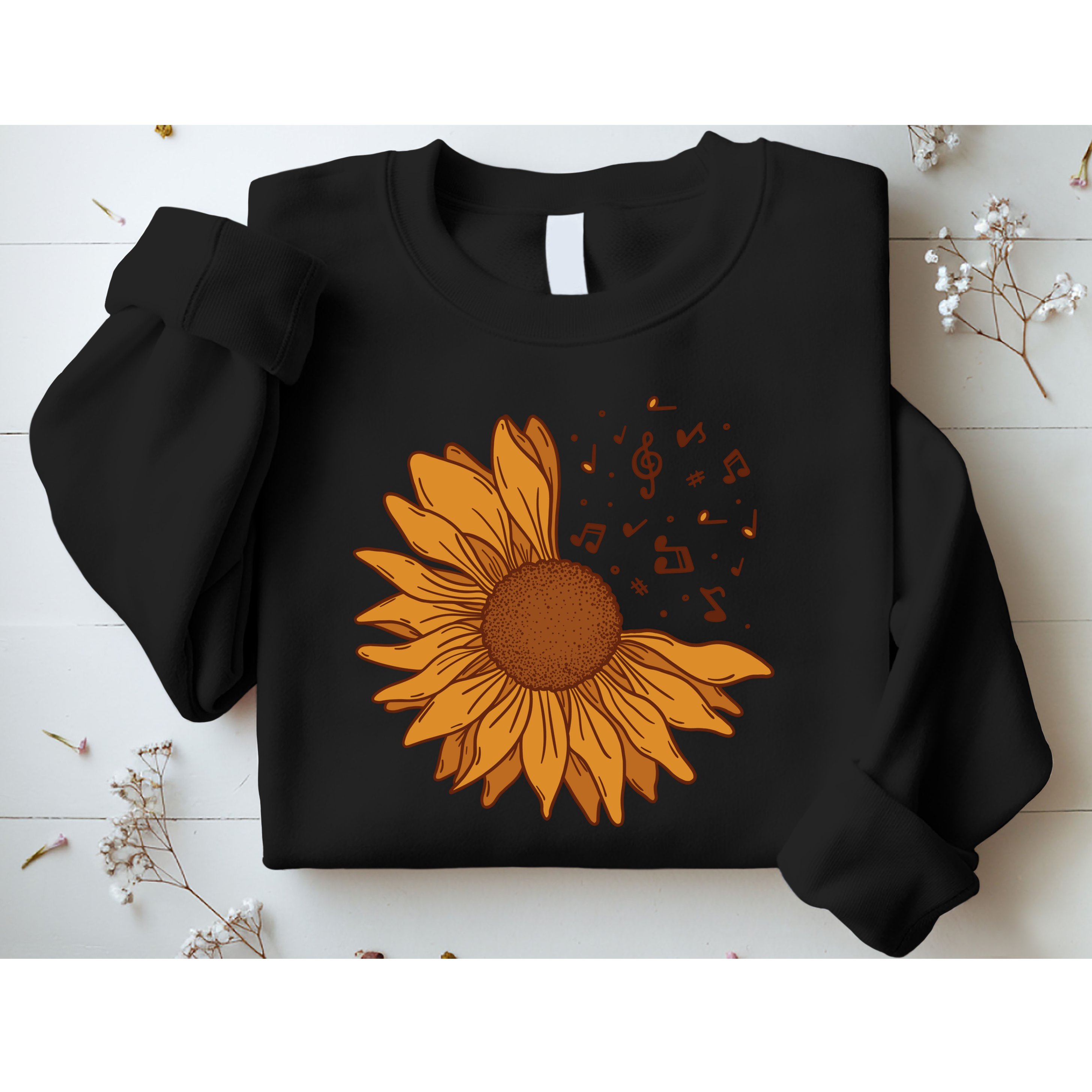 Sunflower Musical Notes Sweatshirt