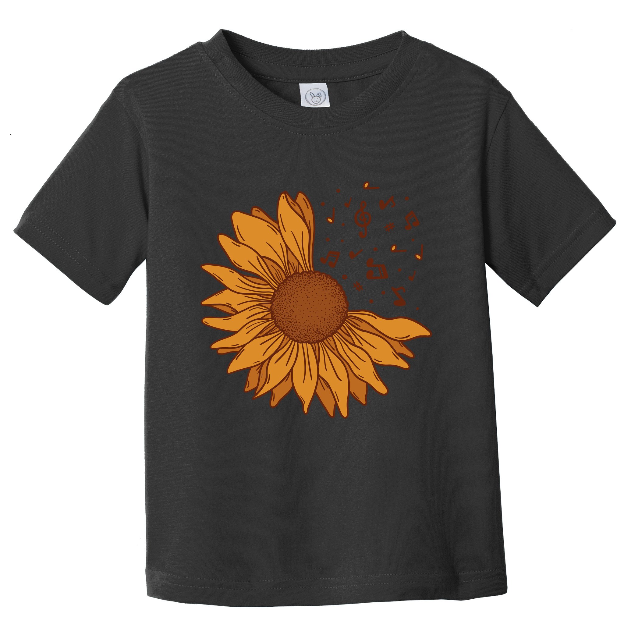 Sunflower Musical Notes Toddler T-Shirt