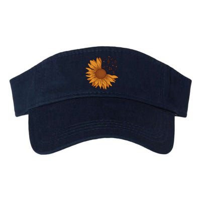 Sunflower Musical Notes Valucap Bio-Washed Visor