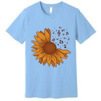 Sunflower Musical Notes Premium T-Shirt