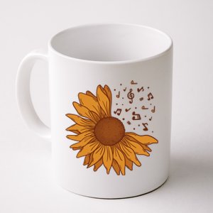 Sunflower Musical Notes Coffee Mug