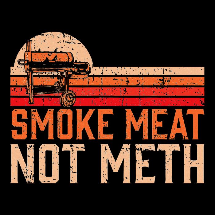 Smoke Meat Not Meth Brisket Bbq Grill Impact Tech Backpack
