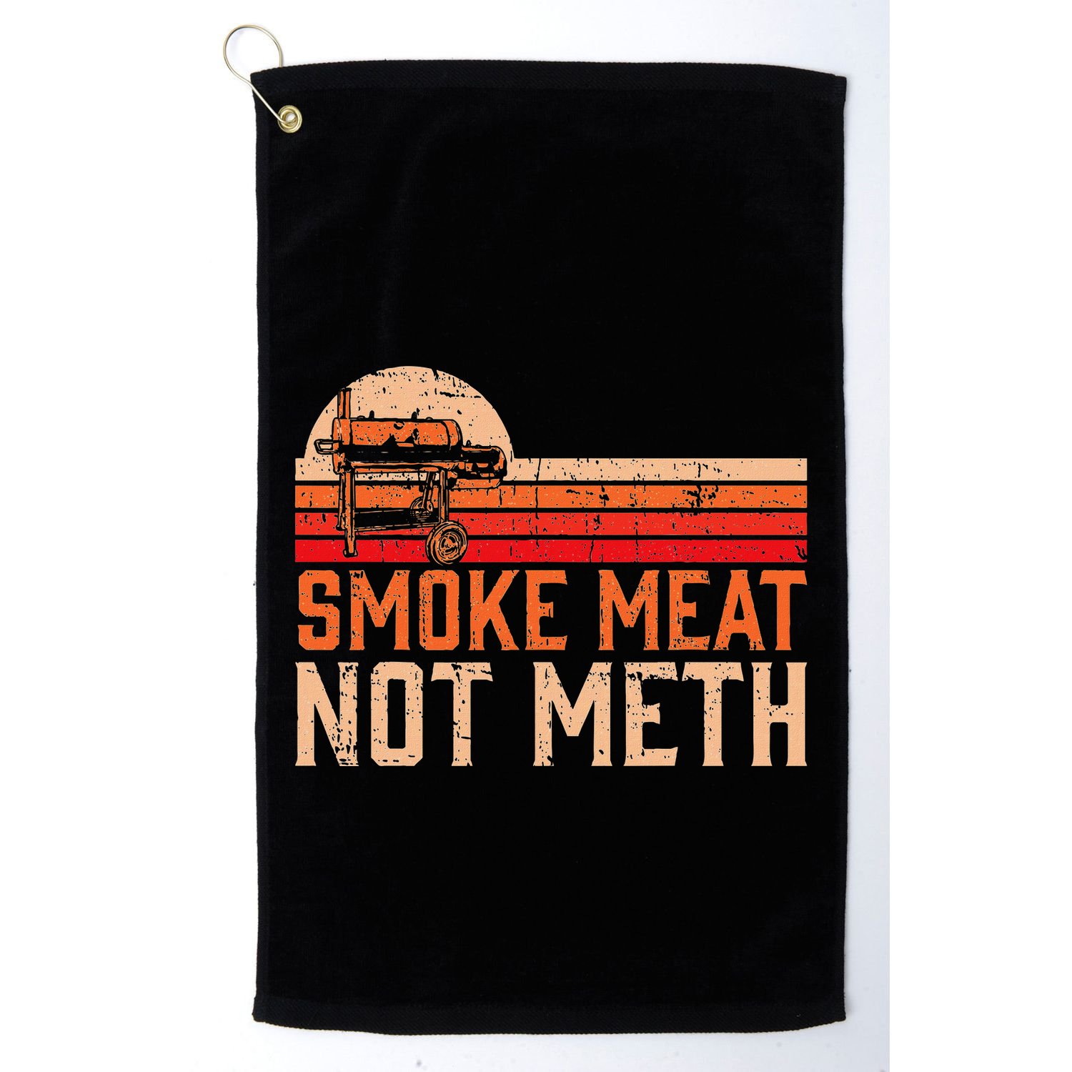 Smoke Meat Not Meth Brisket Bbq Grill Golf Towel