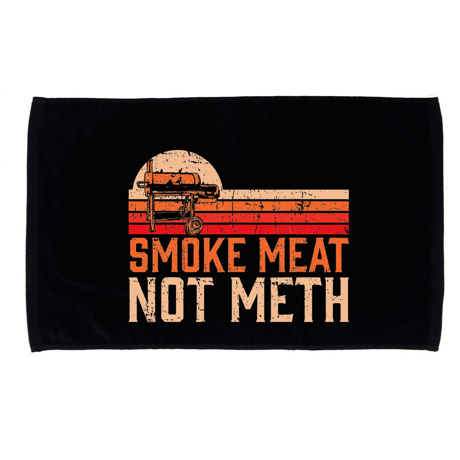 Smoke Meat Not Meth Brisket Bbq Grill Microfiber Hand Towel