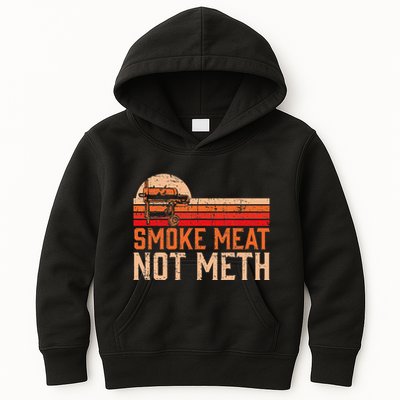 Smoke Meat Not Meth Brisket Bbq Grill Kids Hoodie