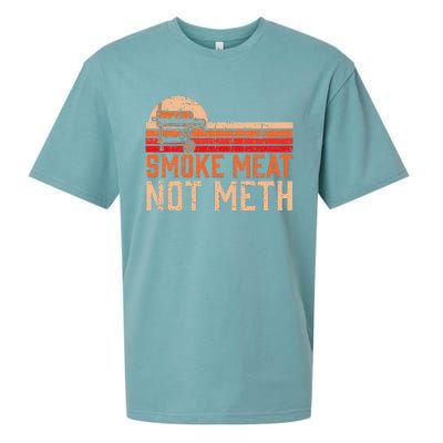 Smoke Meat Not Meth Brisket Bbq Grill Sueded Cloud Jersey T-Shirt