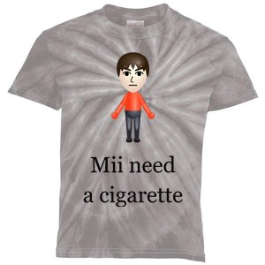 Slimnotshadyyy Mii Need A Cigarette Kids Tie-Dye T-Shirt