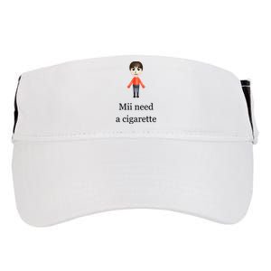 Slimnotshadyyy Mii Need A Cigarette Adult Drive Performance Visor