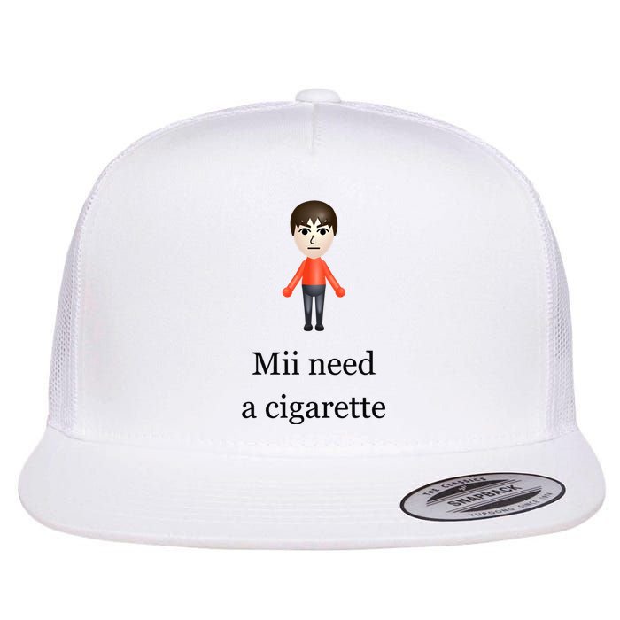 Slimnotshadyyy Mii Need A Cigarette Flat Bill Trucker Hat