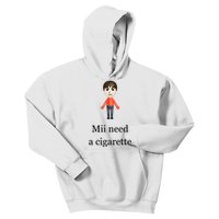 Slimnotshadyyy Mii Need A Cigarette Kids Hoodie