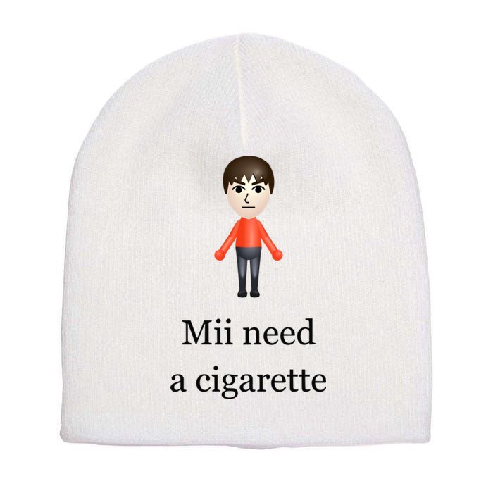 Slimnotshadyyy Mii Need A Cigarette Short Acrylic Beanie