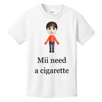 Slimnotshadyyy Mii Need A Cigarette Kids T-Shirt