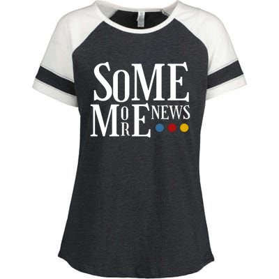 Some More News Black Ver. Enza Ladies Jersey Colorblock Tee