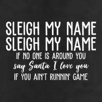 Sleigh My Name If No One Is Around You Say Santa I Love You Funny Christmas Hat